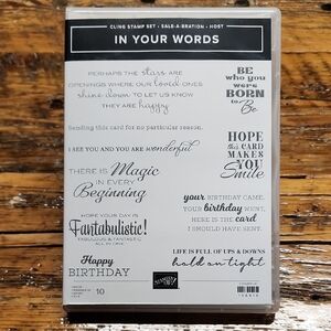 Stampin' Up! In Your Words Cling Stamp Set